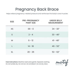 Motif Medical Pregnancy Back Brace
