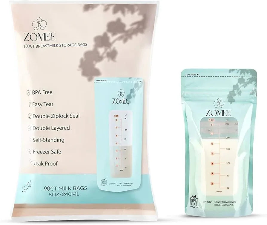 zomee 100ct Milk storage Bags